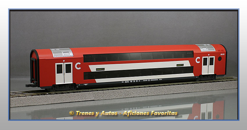 Coche pasajeros cercanias ESB-001R de 2 pisos - Renfe